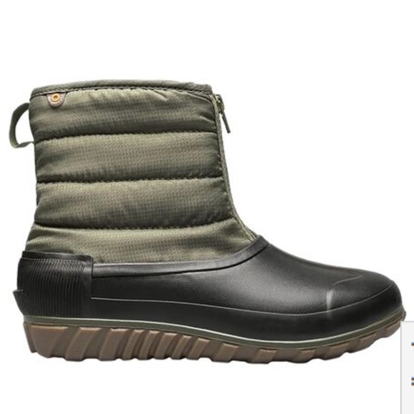 Bogs Shoes - Bogs Classic Casual Winter Zip Olive Waterproof Boots for Women size 9